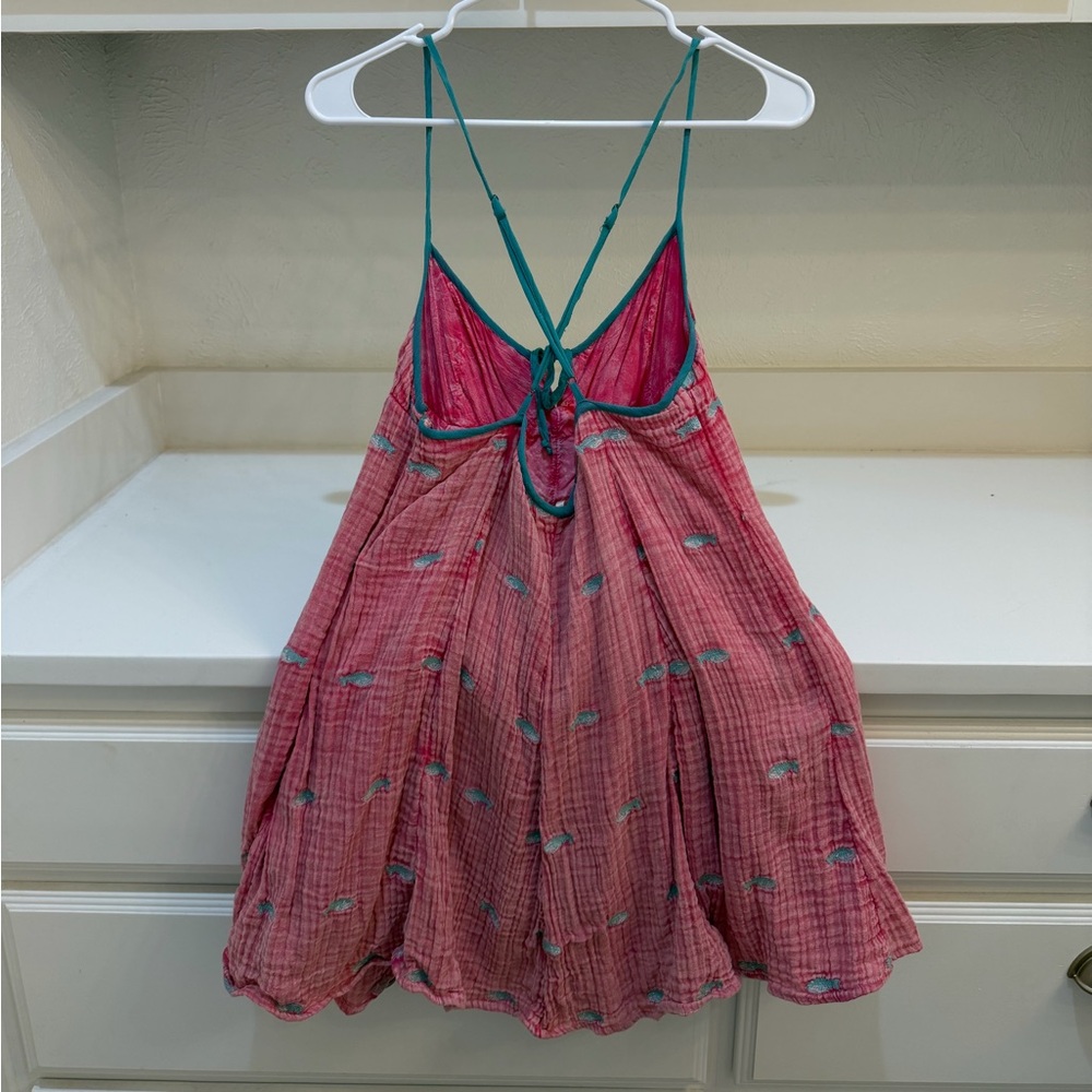 Free People Sunshine fish print mini dress - Picture 3 of 3